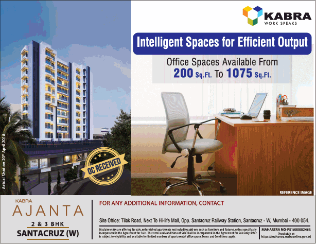 Intelligent spaces for efficient output at Kabra Ajanta in Mumbai